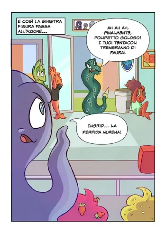 img Storie a fumetti per i grandi e piccoli clienti della Gelateria