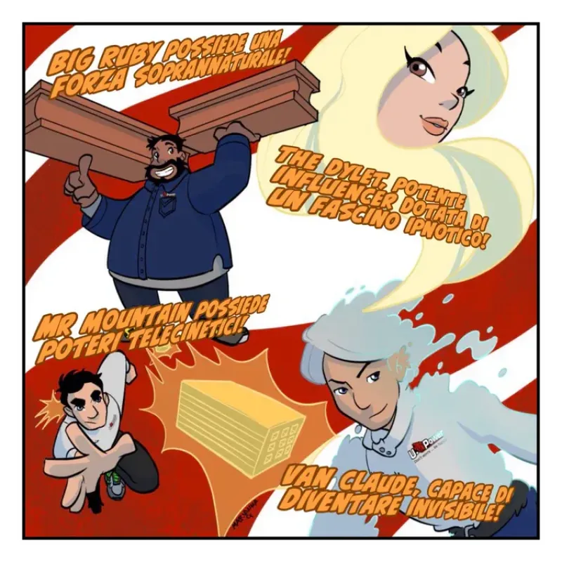 Una nuova storia di Happy e dell'U-Power team 4