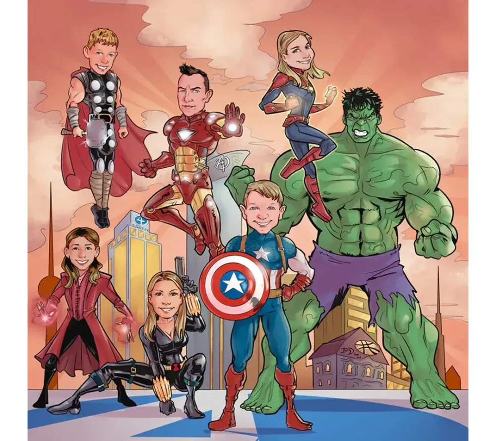 Desirrè e famiglia si sono marvelizzati