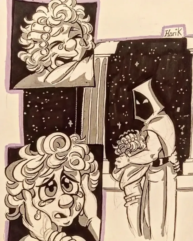 disegno mano libera arianna 1