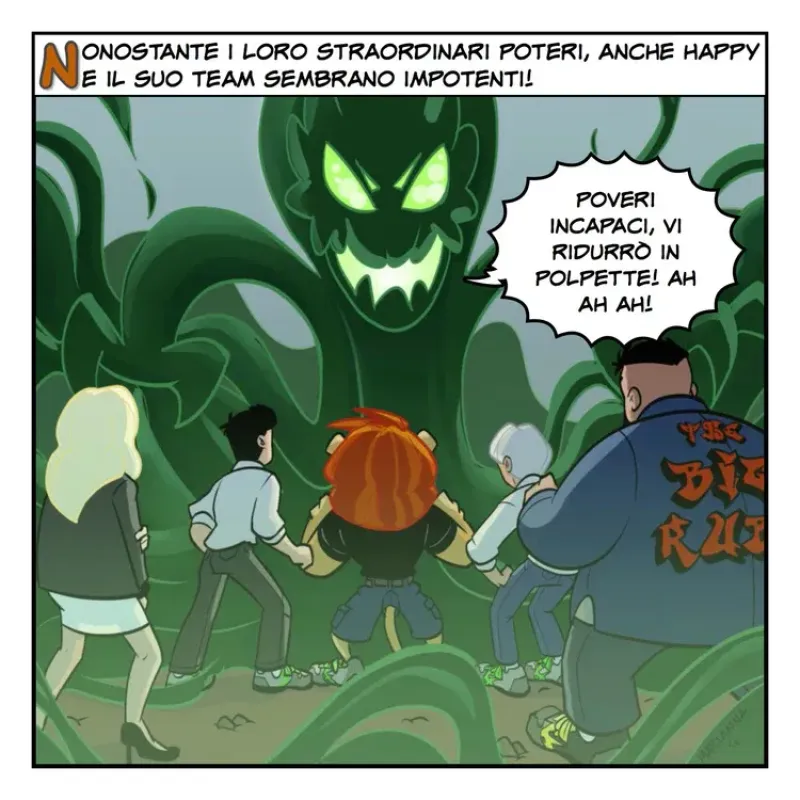 Una nuova storia di Happy e dell'U-Power team 5
