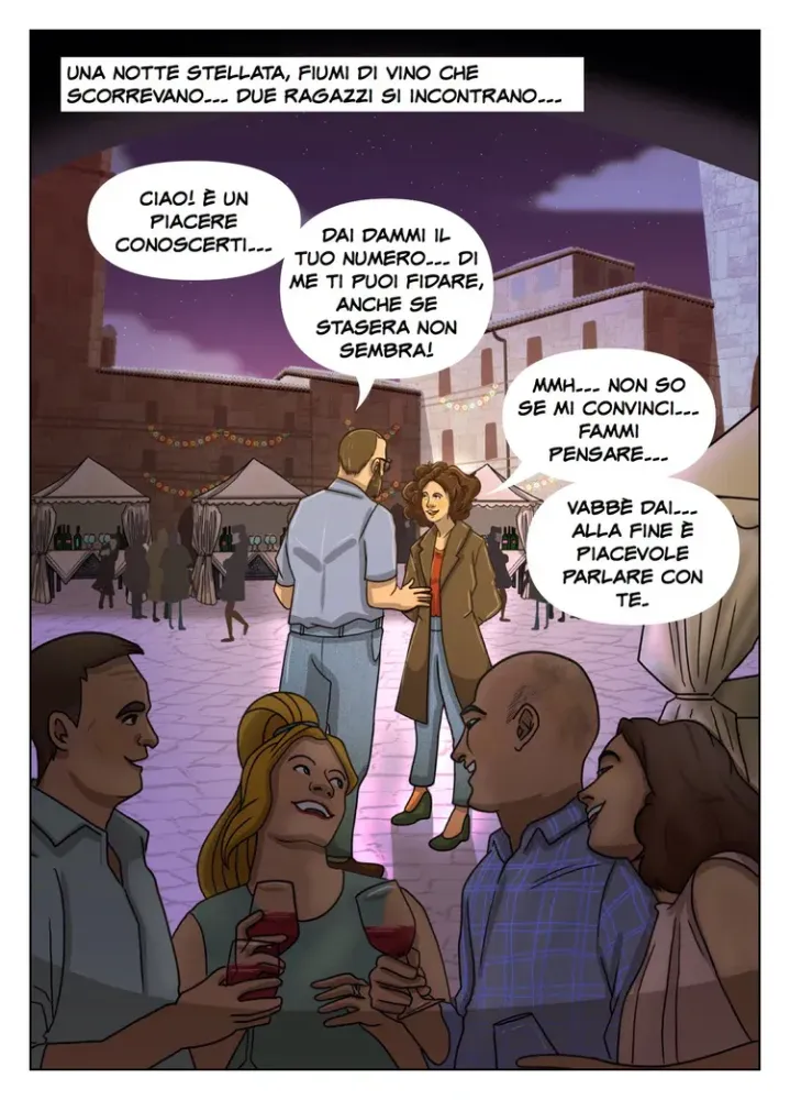 Dalle Marche con amore 20 anni di Lucia e Francesco in un fumetto personalizzato 1