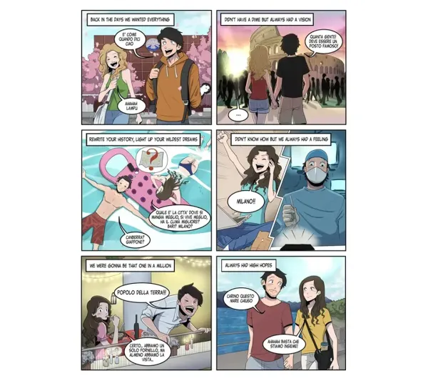 6 momenti unici... in manga style