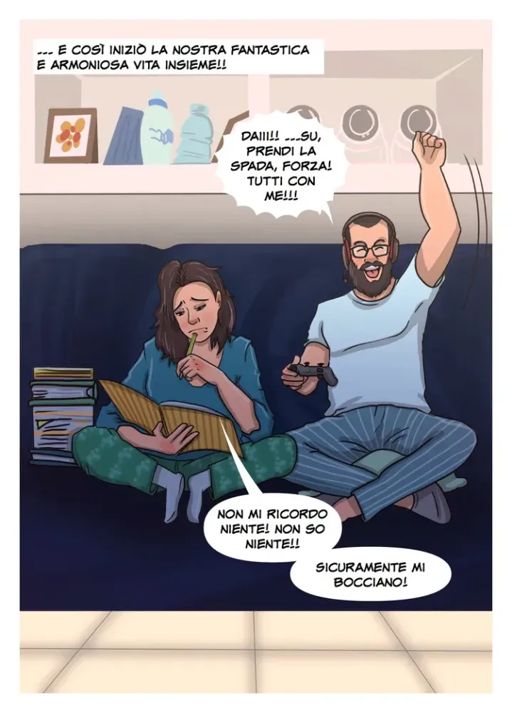 Dalle Marche con amore 20 anni di Lucia e Francesco in un fumetto personalizzato 3