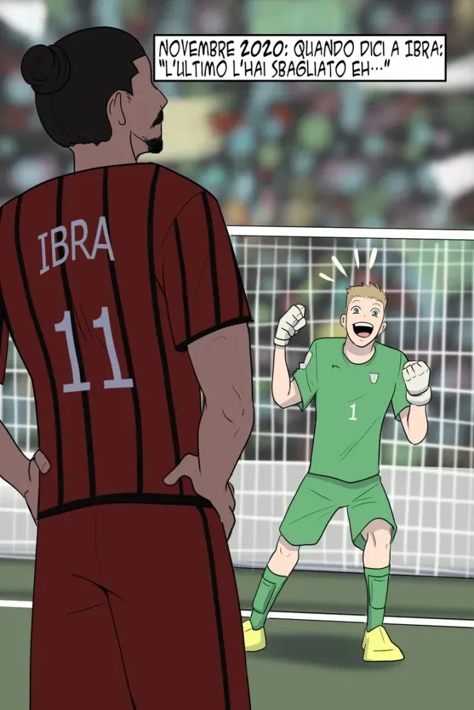 Un fumetto stile manga per Maro Silvestri portiere dell Udinese 8
